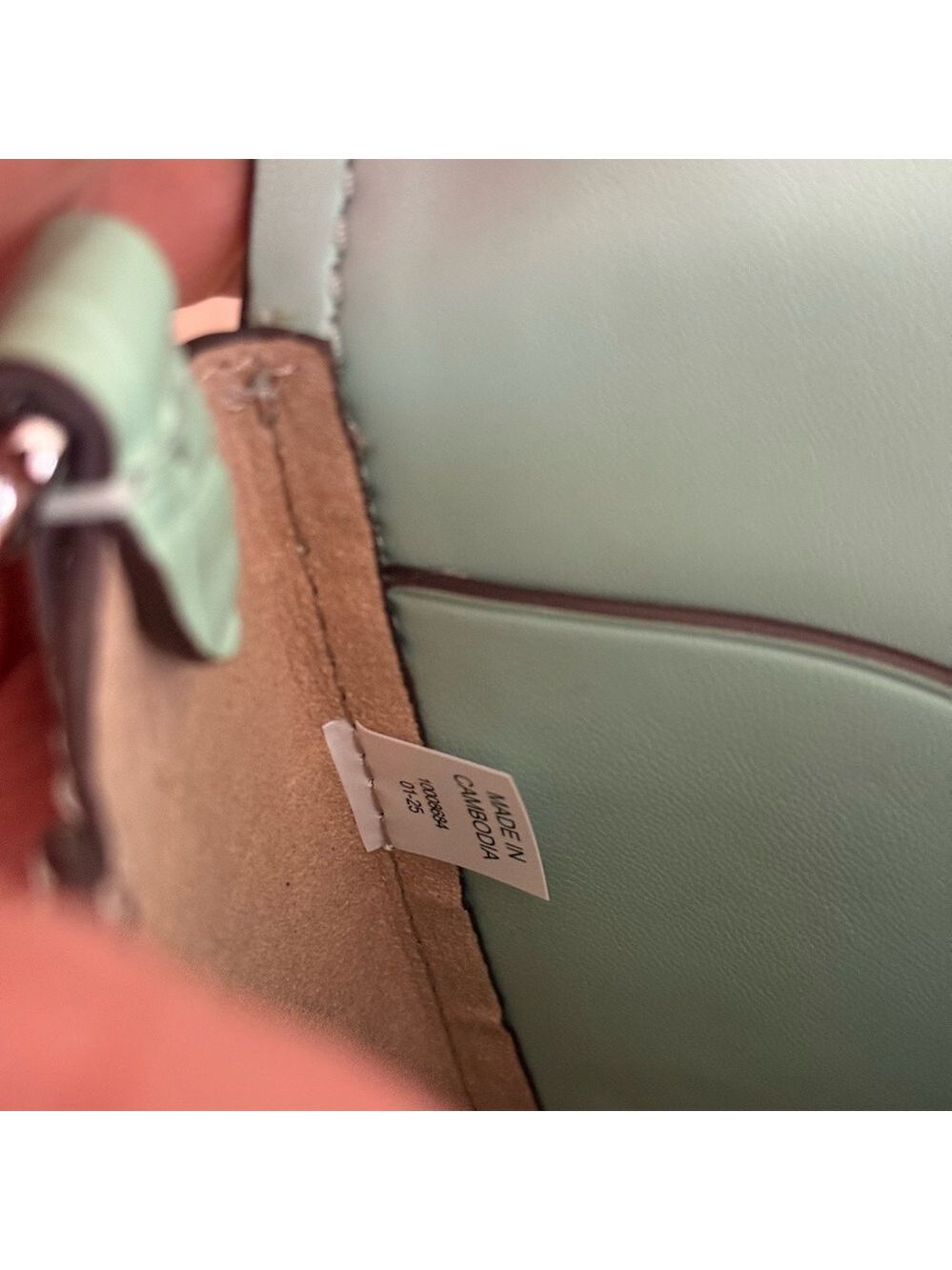 Tory Burch THEA EMBOSSED FLAP CROSSBODY / shoulder in NORTHERN LIGHTS color - Picture 5 of 11